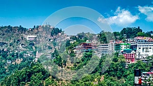 Mountain view in Mussoorie Uttarakhand photo