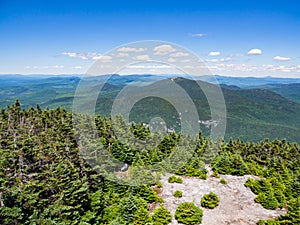 Mountain View, Overlook of Dense Maine Forest, Mahoosuc Range