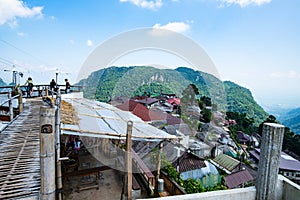 Mountain view at Pha Hi village