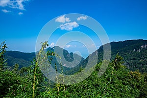 Mountain view at Pha Hi village