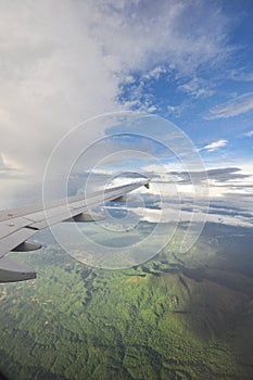 Mountain view from the plane
