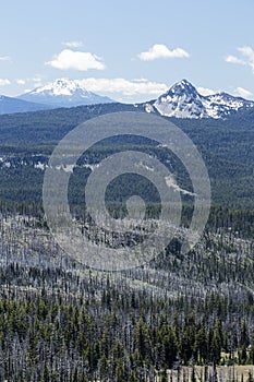 Mountain View from the Rim of Crater Lake photo