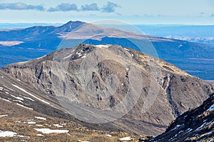 Mountain view in the Tongariro National Park, New Zealand