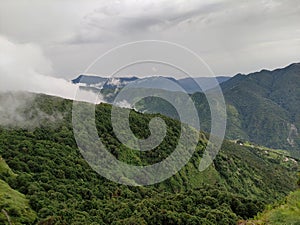 Mountain View in Uttrakhand, India