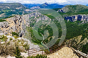 Mountain view. Verdon Gorge in Provence France photo