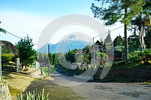 Mountain view in the village - @dmoonproject