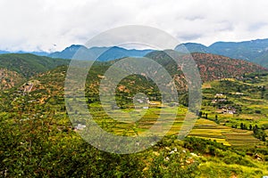 Mountain view on the way from Lijiang to Lugu lake