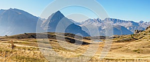 Mountain views in french alps, Ecrins national park, France