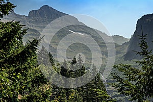Mountain Views from Going to the Sun Road, Glacier National Park, Montana photo