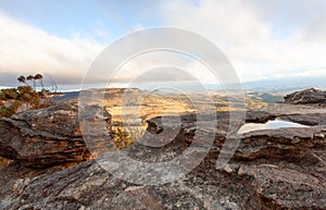 Mountain views to Megalong Valley