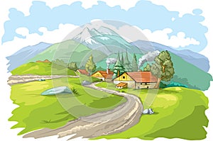 Mountain village