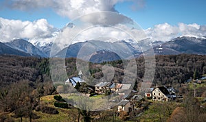 Mountain village in the Ariège Pyrenees