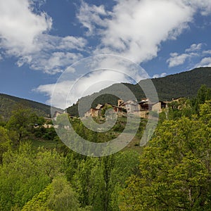 The village of Ars in the National Park of Alt Pirineu in the catalan Pyrenees photo