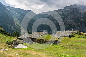 Mountain village. photo