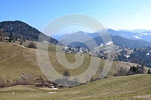 Mountain village landscape photo