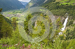 Mountain village in Otztal, Tirol, Austria