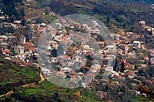 Mountain village overview