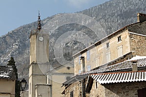 Mountain village in Pyrenees photo