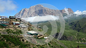 Mountain village sky kurush onair skyline mountscape caucasus