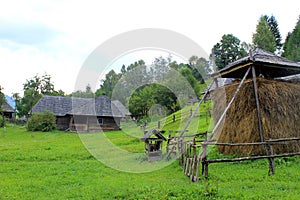 Mountain village in Transcarpathia