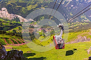 Mountain village Wengen, Switzerland