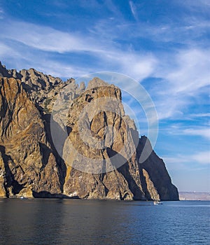 Mountain, volcanic landscape.