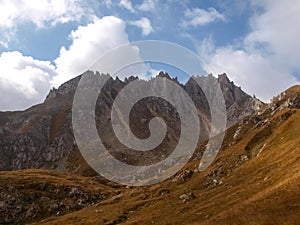 Mountain walking. Passo Colombe e Passo del Sole. photo