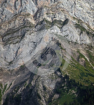 Mountain Wall in Summer