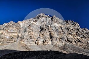 Mountain wall in Tajikistan