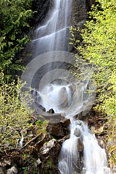 Mountain water falls