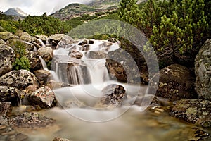 Mountain water in Mlynicka valley near Strba tarn.