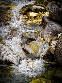 Mountain water stream in Bansko