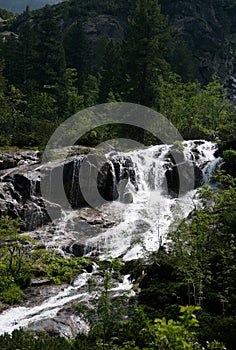 Mountain waterfall