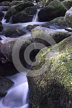 Mountain waterfall