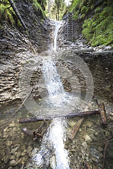 Mountain waterfall