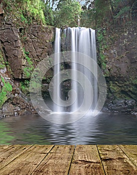 Mountain waterfall