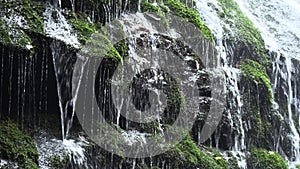 Mountain waterfall in bavaria, slow moution