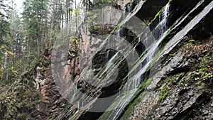 Mountain waterfall in bavaria, slow moution