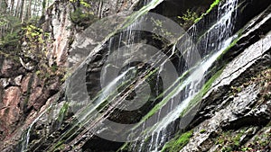 Mountain waterfall in bavaria, slow moution