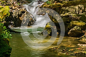 Mountain Waterfall in the Blue Ridge Mountains