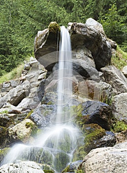 Mountain waterfall detail