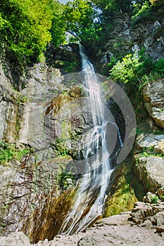 Mountain waterfall landscape