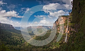 Mountain waterfall view - Blue Mountains