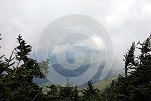 Mountain weather along the blue ridge parkway