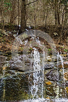 Mountain Wet Weather Waterfall in Goshen Pass