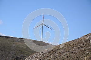 Mountain wind turbine