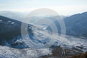 Mountain in the winter