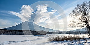 Mountain winter landscape