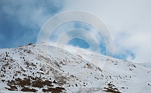 Mountain winter landscape in Pyrinees