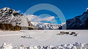 Mountain winter scenery Banff Alberta